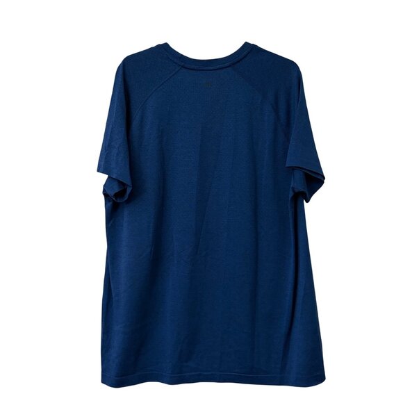 Rhone Heather Blue Performance Perforated Short Sleeve T Shirt Mens Large - Picture 5 of 5